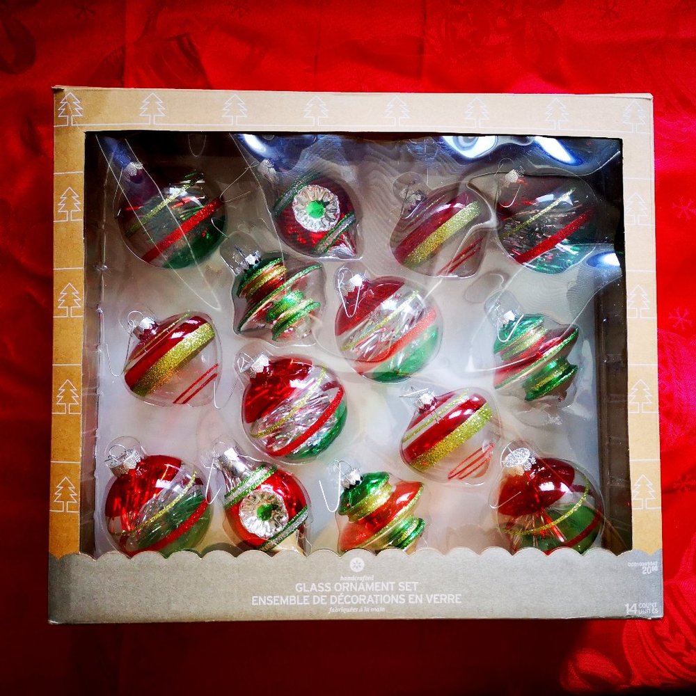 BEAUTIFUL Brand New Vintage-Style Glass Christmas Ornaments Target 2014!!